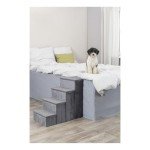 Trixie Foldable 4-Step Dog Stairs - Gray