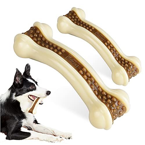 Beef Flavor Indestructible Dog Chew Toys - 2 Pack