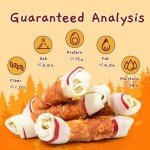 Jungle Calling Chicken Wrapped Knotted Dog Chews