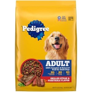 Pedigree Grilled Steak & Veggie Dog Food, 18 lb