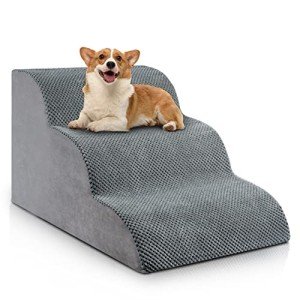 Stylish 3-Step Dog Stairs for Small Pets