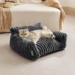 Adorable Couch Bed for Small Pets - Grey 24”