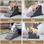 EHEYCIGA 4-Step Pet Stairs for Dogs & Cats