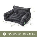 Adorable Couch Bed for Small Pets - Grey 24”