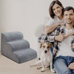 Stylish 3-Step Dog Stairs for Small Pets