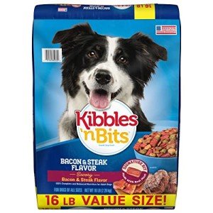 Kibbles 'n Bits Bacon & Steak Dog Food 16 lb