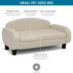 Paws & Purrs Stylish Pet Sofa with Removable Cover