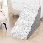 Curved Dog Stairs for High Beds and Sofas