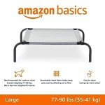 Amazon Basics Elevated Cooling Dog Bed for Large Dogs