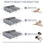 Large Orthopedic Waterproof Dog Bed with Washable Cover