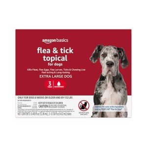 Flea and Tick Treatment for Large Dogs, 3 Pack