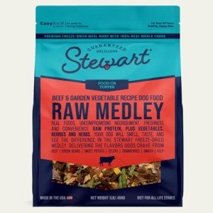 Stewart Freeze-Dried Beef & Veggie Dog Food 1 lb