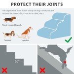 Foldable 4-Step Dog Stairs for High Beds