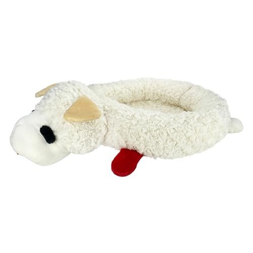 Ultra Plush Lamb Chop Dog Bed - 27" White