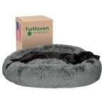 Furhaven 45" Donut Dog Bed for Large Dogs