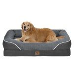Washable Orthopedic Dog Bed with Bolsters
