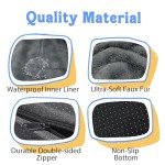 Washable Orthopedic Dog Bed with Bolsters