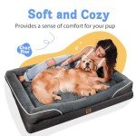 Washable Orthopedic Dog Bed with Bolsters