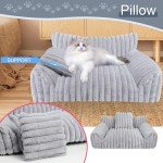 Fluffy Couch Bed for Cats and Small Dogs