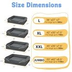 Washable Orthopedic Dog Bed with Bolsters