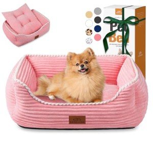 Orthopedic Dog Bed for Medium Dogs - Pink
