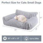 Fluffy Couch Bed for Cats and Small Dogs