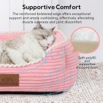 Orthopedic Dog Bed for Medium Dogs - Pink