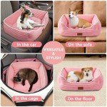 Orthopedic Dog Bed for Medium Dogs - Pink