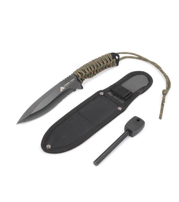 Ozark Trail Paracord Knife with Fire Starter