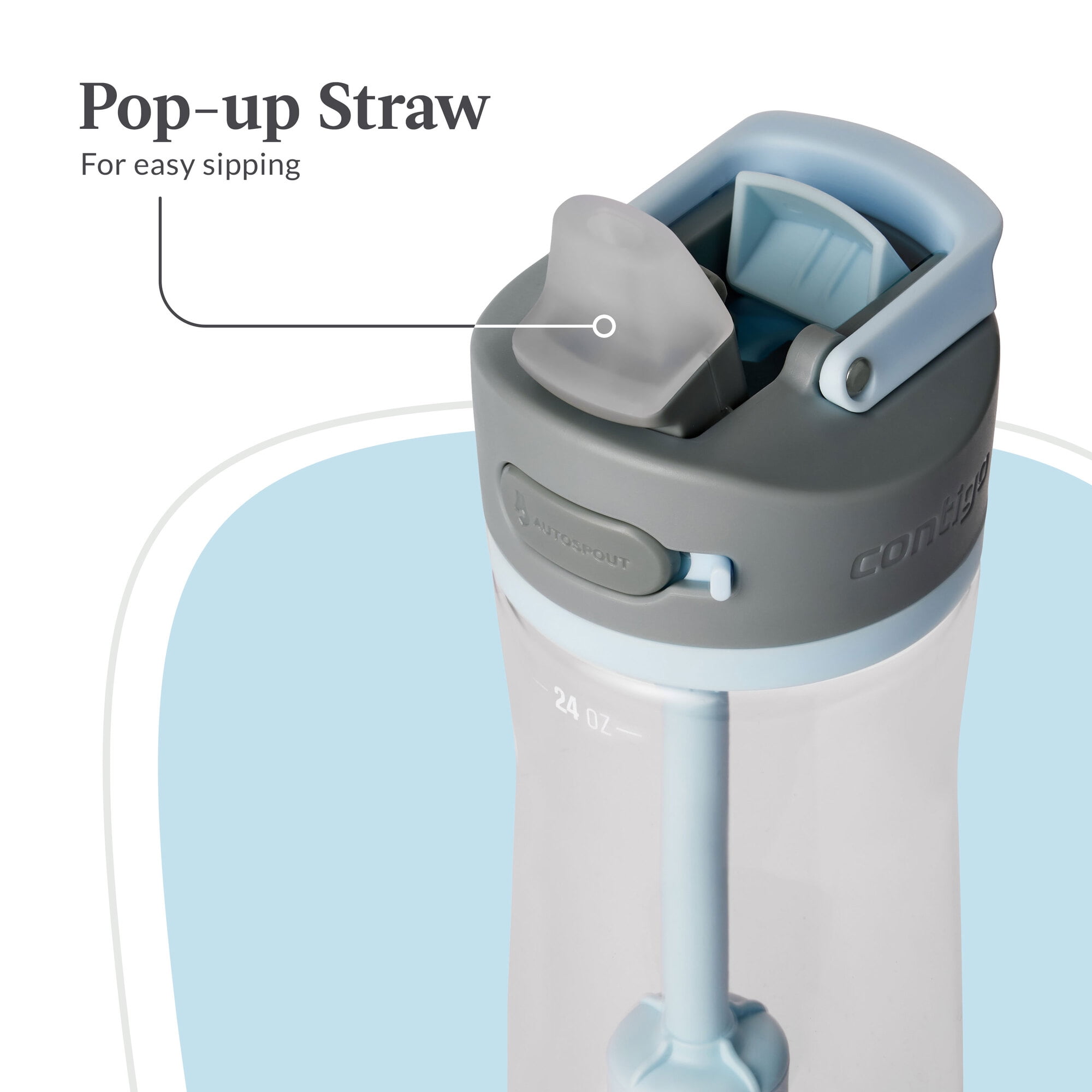 Prepper's Water Bottle with Filter & Straw Lid
