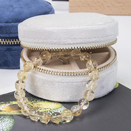 Handmade Citrine Crystal Chakra Healing Bracelet for Wealth