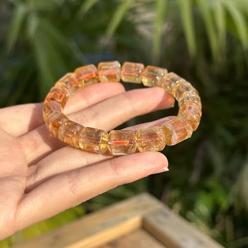 Genuine Citrine Crystal Stretch Bracelet - Abundance Gemstone