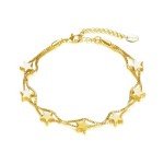 Gold Plated Star Bracelet by Philip Jones