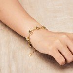 Gold Plated Star Bracelet by Philip Jones