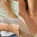 Gold Plated 46-Piece Women's Jewelry Set