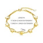 Gold Plated Star Bracelet by Philip Jones