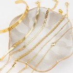 Gold Plated Stacking Bracelets Set for Women