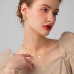 Trendy Gold Jewelry Set for Women – Earrings, Necklace, Bracelet