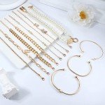 Gold Plated 46-Piece Women's Jewelry Set