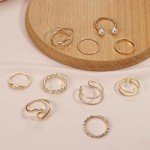 Trendy Gold Jewelry Set for Women – Earrings, Necklace, Bracelet