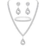 Silver Jewelry Set for Weddings and Special Occasions