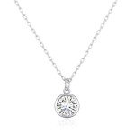 Philip Jones April Birthstone Necklace with Zircondia® Crystals