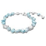 Swarovski Gema Blue and White Crystal Bracelet