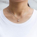 Philip Jones April Birthstone Necklace and Earrings Set