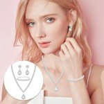 Silver Jewelry Set for Weddings and Special Occasions