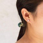 Philip Jones April Birthstone Necklace and Earrings Set