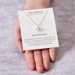 Philip Jones April Birthstone Necklace with Zircondia® Crystals