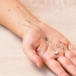 Philip Jones April Birthstone Necklace and Earrings Set