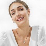 Heart Necklace with 1 Carat Simulated Diamond