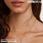 14K Gold Plated Birthstone Necklace for Women